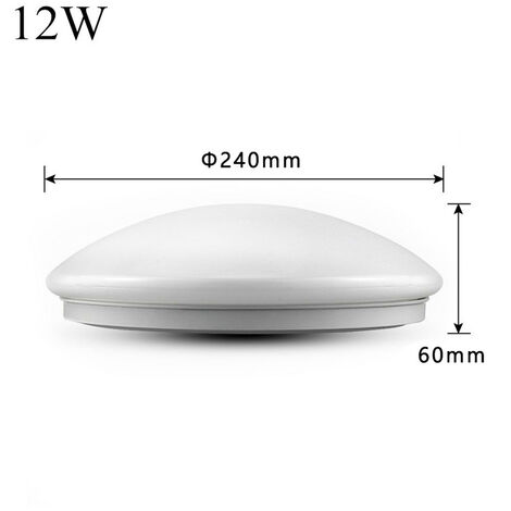 LED Plafonnier 12W plafonnier bois Moderne Rond Blanc chaud Chambre la Cuisine le Salon le Balcon et le Couloir