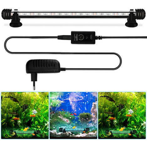 KOKOMALL LED Eclairage Aquarium Blanc, Lumiere Lampe Nano à Clip pour  Poisson Plantes 23-50 cm : : Animalerie
