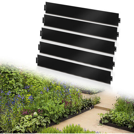 Bordurette de jardin grise flexible 10M - Hauteur 5 CM + 30 piquets à prix  mini - Novoo®