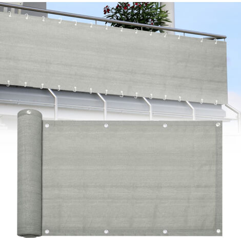 VOUNOT® Brise vue occultant en HDPE 90g/m² 1.5x10m avec attaches de