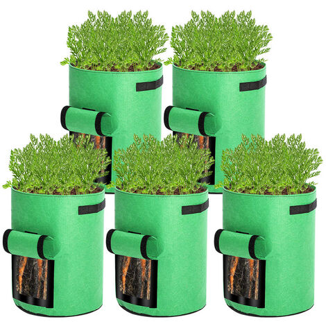 Einfeben Sac Plantes Sac De Plantation Avec Poign Es Pcs Gallons Sac De Fleurs Jardin