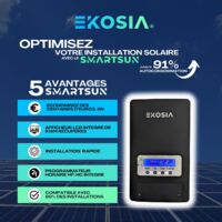 Routeur solaire optimisé 50W – Réactivité 6x – Autoconsommation jusqu'à 91% – Compatible tous onduleurs – Installation rapide