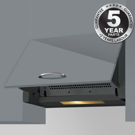 CIARRA 60cm Glass Angled Cooker Hood Class A++ 650m3/h 4 Speeds Touch  Control-CD6736HB