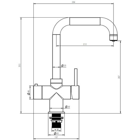 SIA BWT340CH Chrome 3-in-1 Instant Boiling Hot Water Tap Including Tank & Filter