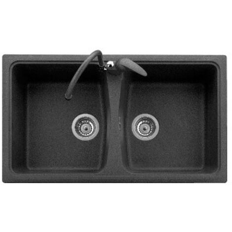 Lavello composito cucina Plados SP0862 due vasche - UG94 Avena