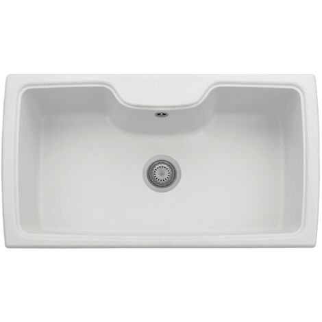 Lavello composito cucina Plados HR0860 una vasca - UG58 Bianco Latte