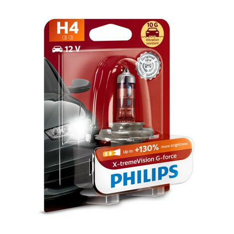 Ampoule PHILIPS X-tremeVision G-Force H4 12V 60/55W
