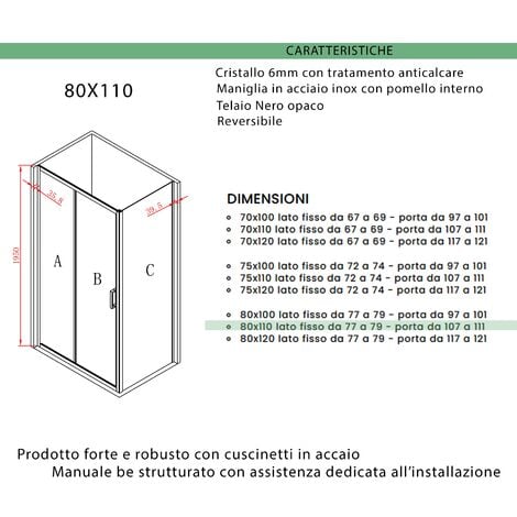 Modern Art, Maniglia Per Box Doccia Con Pomello 45cm Cromato