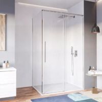 Box doccia due lati soft close 8mm h200 anticalcare zara, misura 70x110