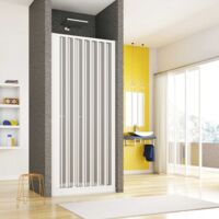 Box doccia in pvc per nicchia con apertura laterale a soffietto h185, misura 110
