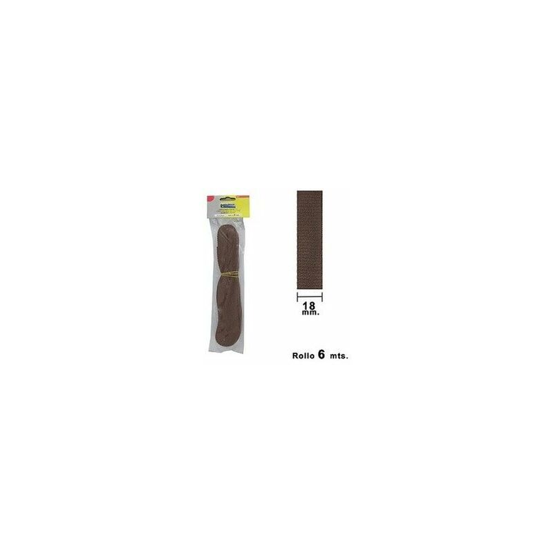 recogedor cinta persiana compacto marrón 18 mm
