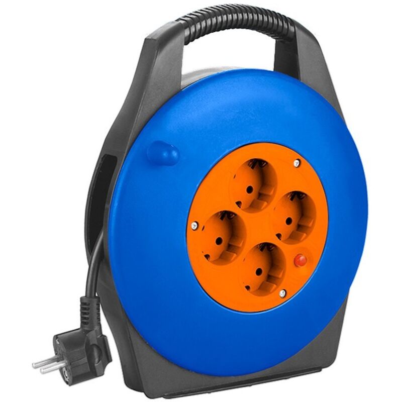 Prolongador eléctrico WADFOW 10 m, 4 tomas con conexión a tierra ...
