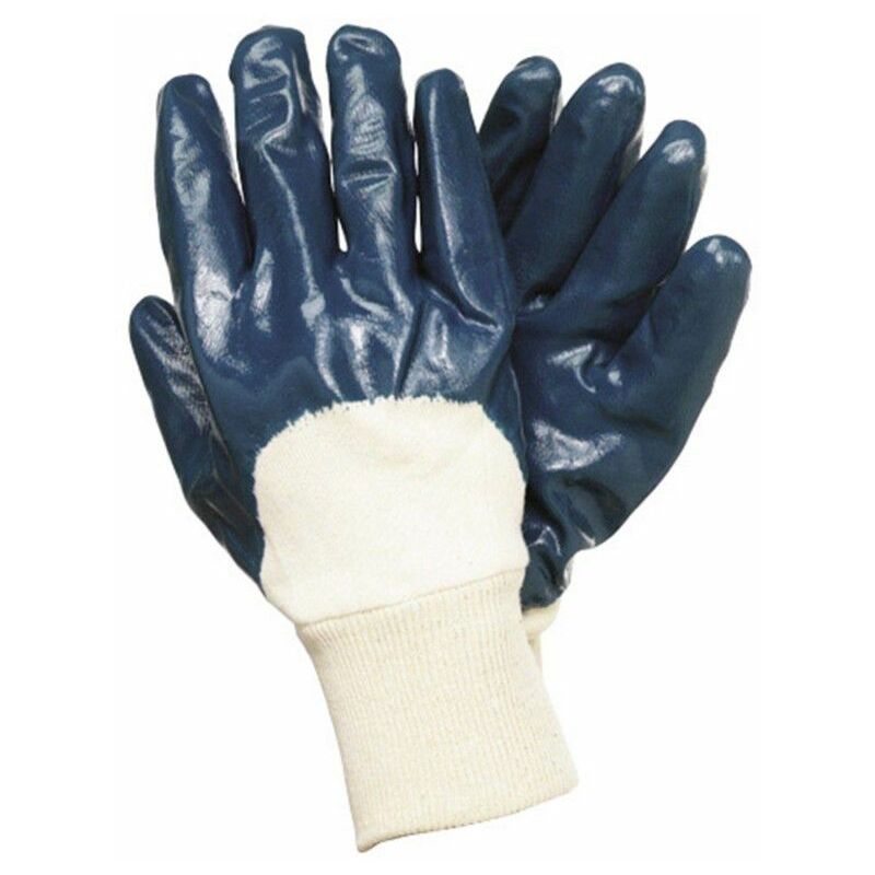 Guantes con soporte de nitrilo extra largos de peso pesado