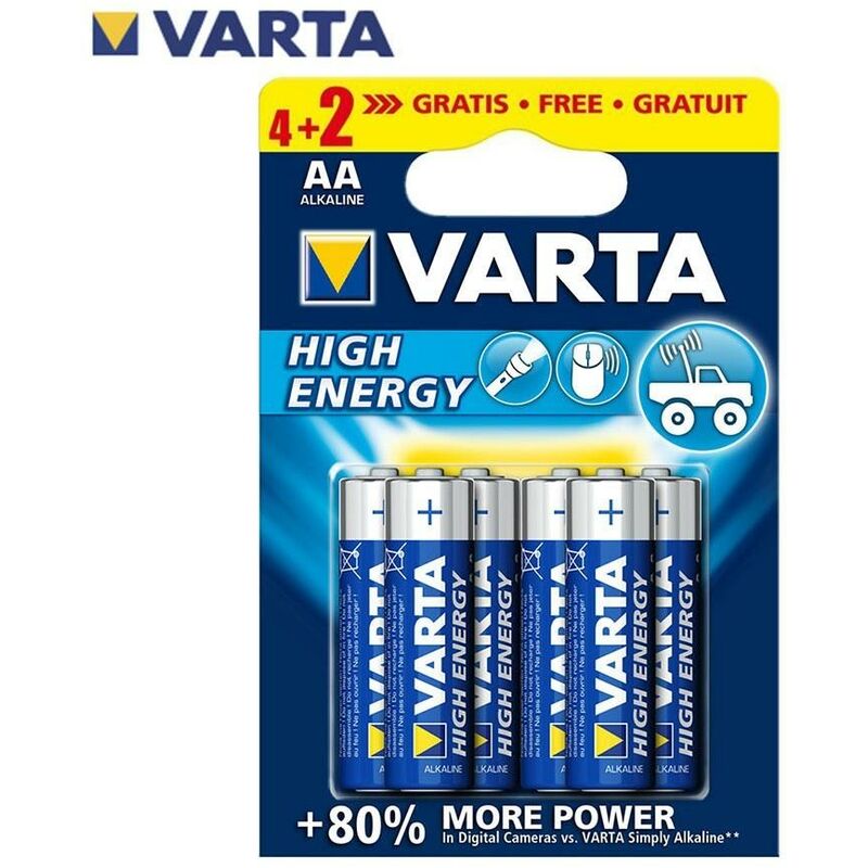 Pila alkalina lr-6 VARTA blister 4+2