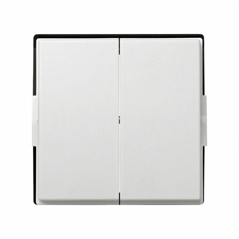 Tecla doble blanca SIMON 27 Scudo 2705026-030