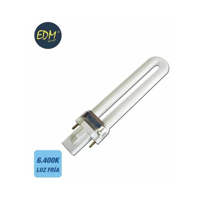 Bombilla bajo consumo pl-11w g23 6400k luz fria 23,6cm edm