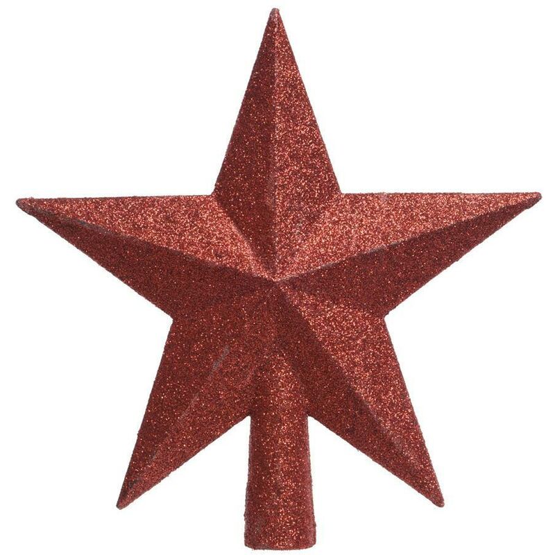 Estrella roja para arbol de navidad EDM 71874