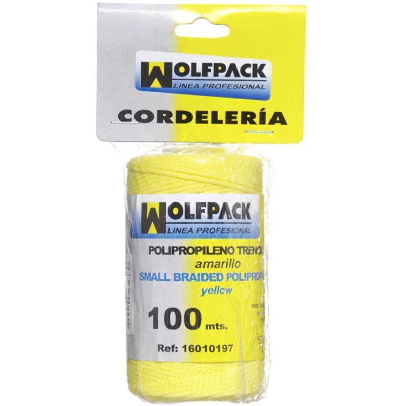 Cuerda Trenzada Wolfpack - Polipropileno Azul (100 M) Ideal Para Tendedero, Plomadas Y Usos Domésticos