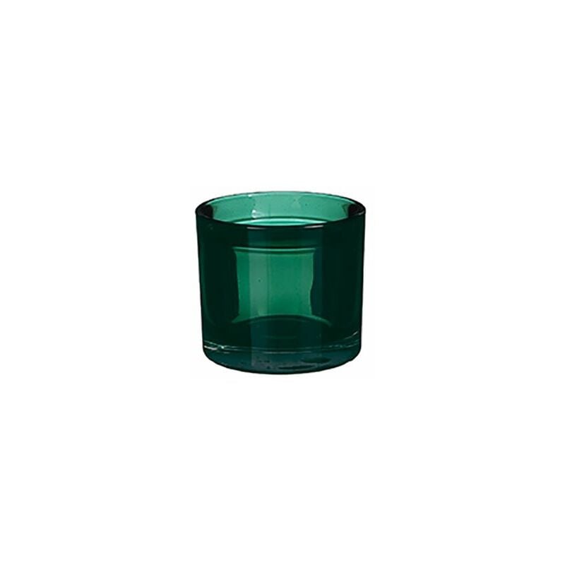 Portavelas decorativo kenny cristal verde ø9x8cm