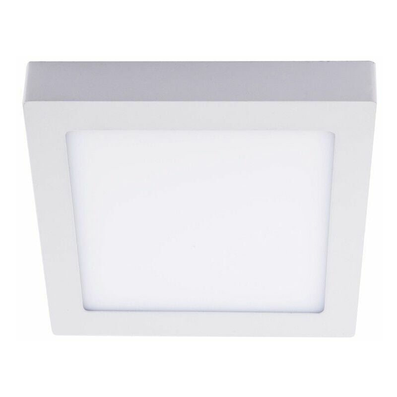 Plafón LED SMD "Know" cuadrado (30W 4000K 2450lm) IP20 22x22cm fabricado en aluminio y acrílico color blanco