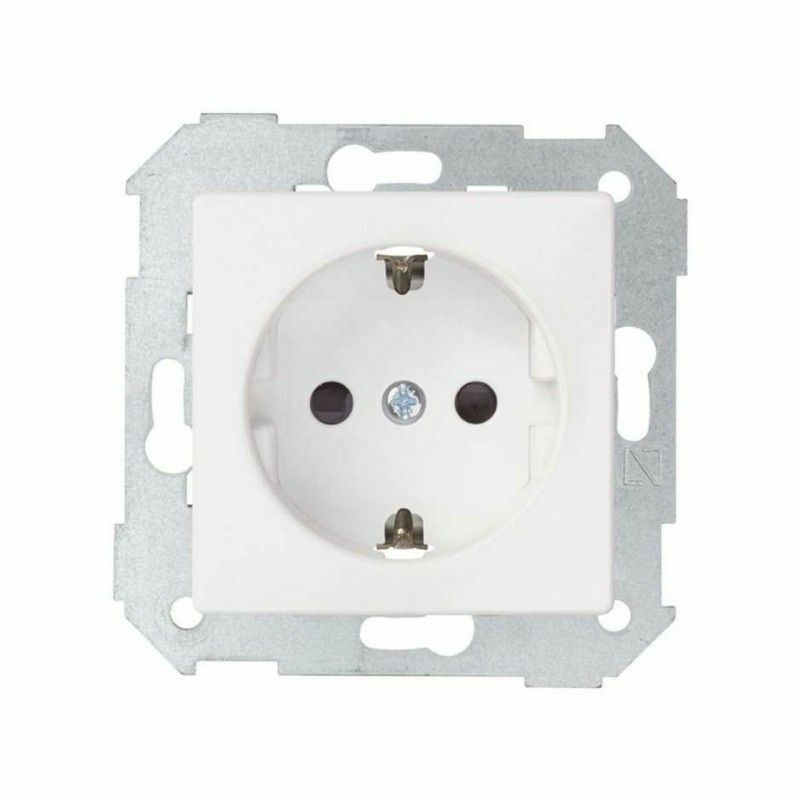 Simon 82 concept  Base de enchufe schuko 16A + tapa blanco mate 8200432-090
