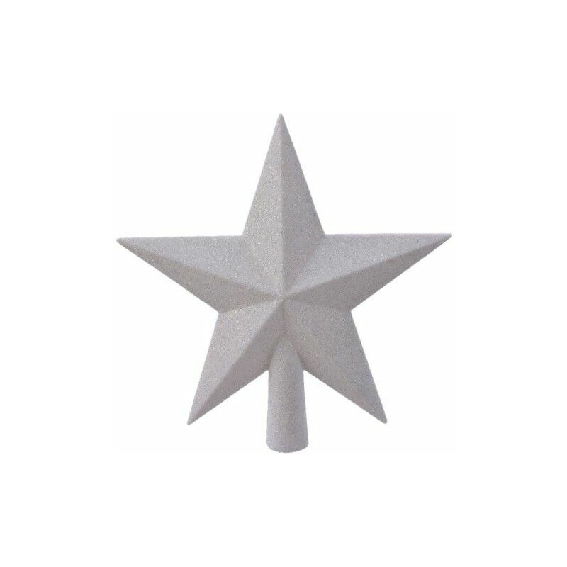 Estrella blanca para arbol de navidad EDM 72013
