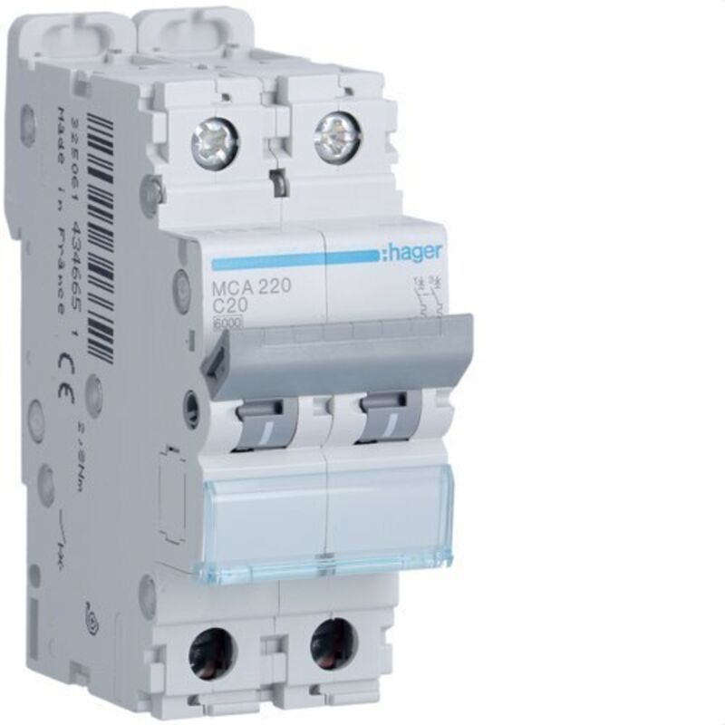 A9F74202 - Interruptor automático magnetotérmico iC60N - 2P - 2A