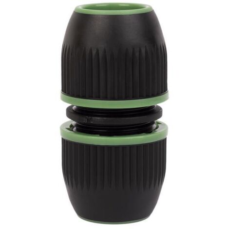 COFAN reparador confort 5/8 - 3/4 (15-19 mm) , Racor modelo Confort para reparar o empalmar una manguera de riego/jardín. Está fabricado en ABS de gran calidad de color negro y ver
