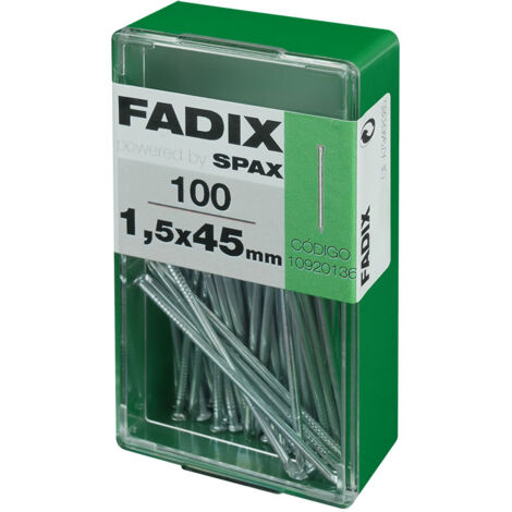 Caja con 100 unidades de clavos de cabeza reducida Ø1.4x45mm (1/2)