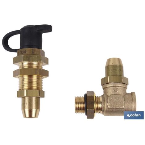 COFAN kit toma presion itv pasamuros 22/150 te 16/150 , KIT RACORES PARA TOMA DE PRESION EN ITV CON PASAMUROS DE ROSCA 22/150 Y RACOR EN T ROSCA 16/150