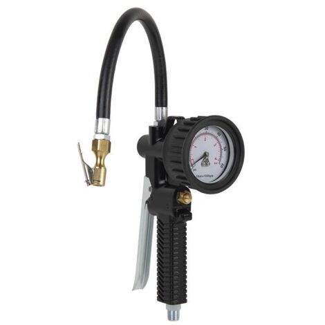 COFAN inflador neumático profesional  230 psi - 16 bar , Inflador Neumático Profesional. Rosca 1/4 de entrada de aire. 50 PSI-3,5 BAR y 230 PSI-16 BAR. Diseño de tipo pistola con g