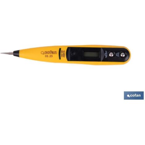 COFAN buscapolos digital 0-220 w , Buscapolos digital con destornillador para tensiones desde 0 V hasta 220 V. Permite averiguar si a un conducto le llega corriente eléctrica, dete (1/3)