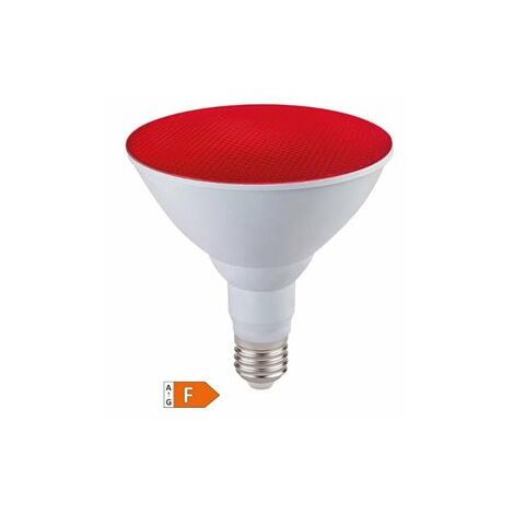 Bombilla de LED PAR38 15W E27 roja IP65 (1/3)