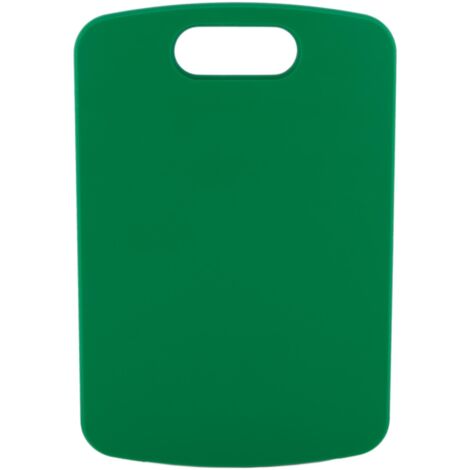 TABLA CORTE CON ASA VERDE 34X24X1.5cm MODELO CHIPS