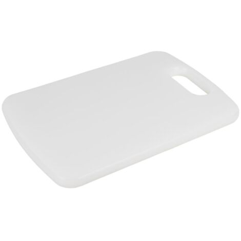 TABLA CORTE CON ASA BLANCO 30x20x1,5 cm. MODELO CHIPS