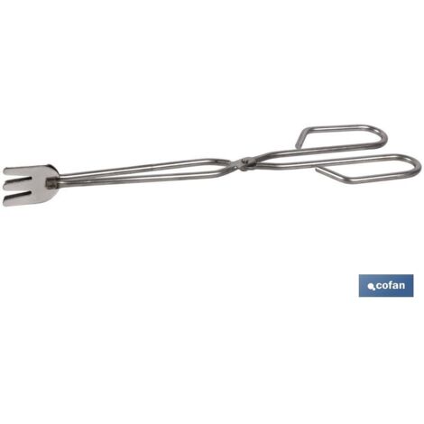 COFAN pinza barbacoa inox c/pala 340 mm , Pinza Barbacoa Con pala en acero inoxidable con medidas de 340, 380 y 500mm de longitud. (1/3)