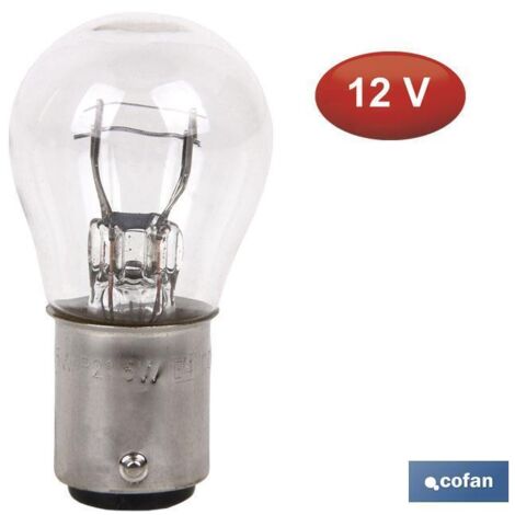 LÁMPARA COFAN 2 POLOS P21/5W (BAY15d) 12V venta unitaria