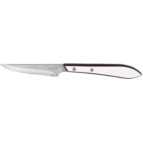 Pack 3 Cuchillo Chuletero Microdentado Hoja 10cm Modelo Gulash Blanco (1/5)