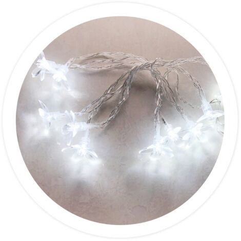 Flores LED transparentes 1,35M Luz fría (1/2)