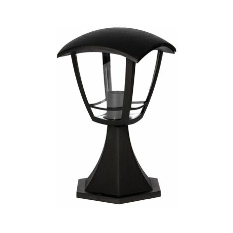 Farol de jardín sobremuro Serie Barli E27 Negro (1/5)