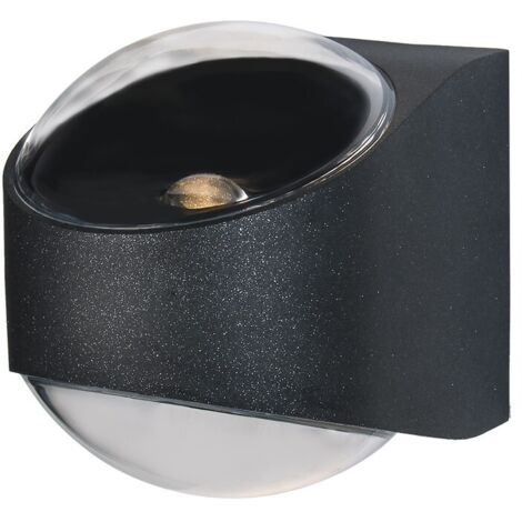 Aplique de exterior LED “Dunn” (12W 3000K 1100lm) – Negro (1/3)