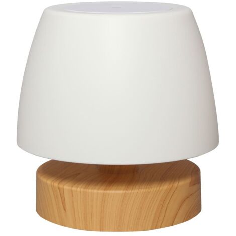 Lámpara de mesa LED “Small” (3W 3000K 200lm) – Blanco/Madera (1/5)