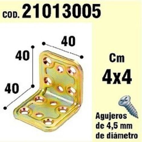WOLFPACK LINEA PROFESIONAL soporte para madera ángulo   40x40x40 mm.