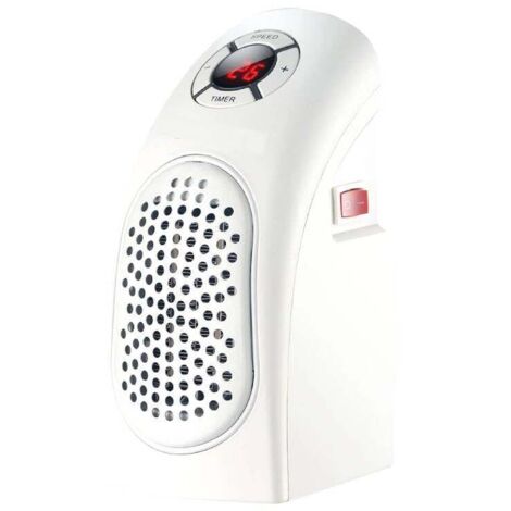 Mini calefactor enchufable Bardei 400W – Blanco (1/5)