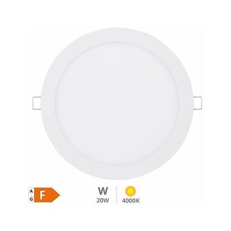 Downlight empotrable LED redondo Lonbo 20W 4200K Blanco (1/6)