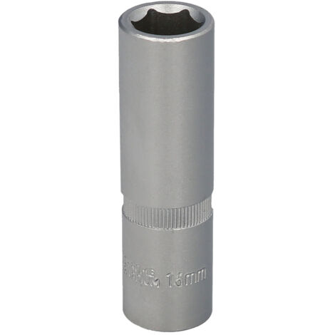 Llave Vaso 1/2" Hexagonal Larga 15 mm. Perfil de 6 caras (1/5)