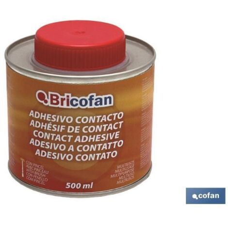 Bote Adhesivo Contacto Bricofan con Pincel (500ml)