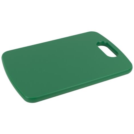 TABLA CORTE CON ASA VERDE 30X20X1.5cm MODELO CHIPS