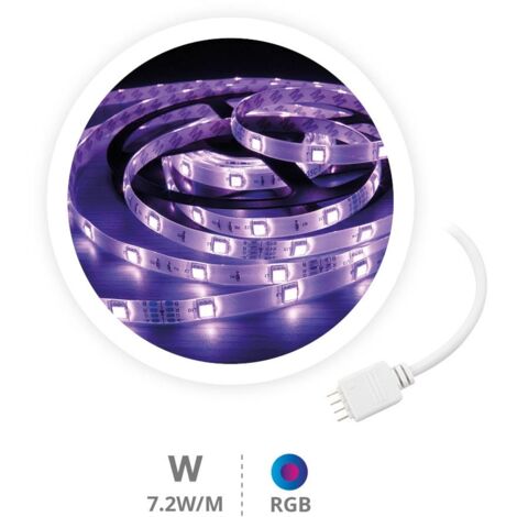 Rollo 5M tira LED 7,2W/M RGB 24V (1/3)