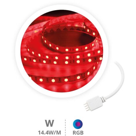 Rollo 5M tira LED 14,4W/M RGB IP44 24V (1/3)